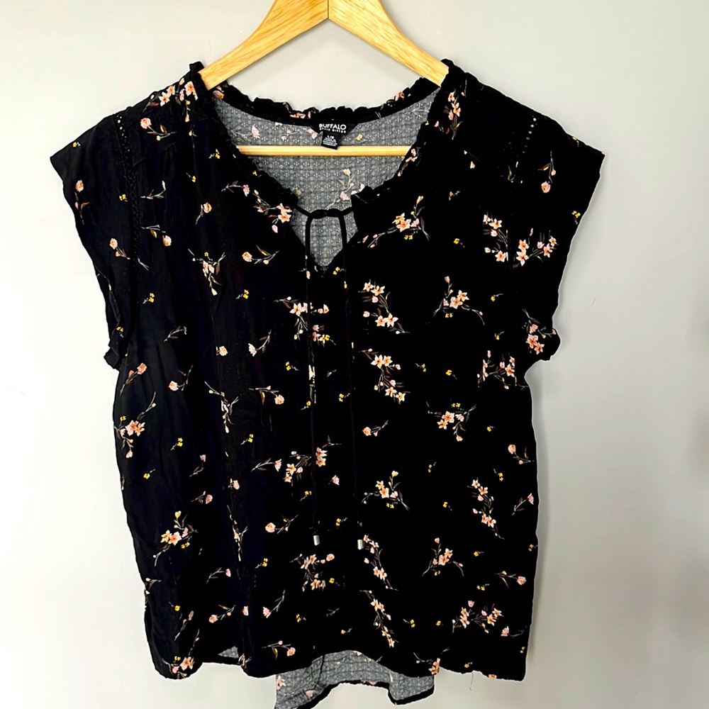 BUFFALO DAVID BITTON BLOUSE EUC